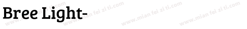 Bree Light字体转换